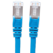 Patchcord Cat5e FTP 10M 100% Cu niebieski