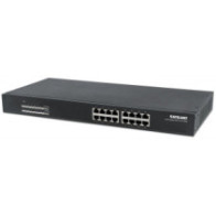 Switch 16x RJ45 Gigabit PoE+ 220W, metal, 19"