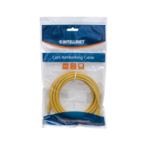 Patchcord Cat6 UTP 10M 100% Cu żółty