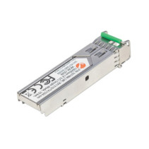 Moduł SFP WDM 1G, LC Simplex SM, 10km, 1000Base-LX, RX1310nm/TX1550nm, miniGBIC, DDM, MSA