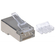 Wtyk RJ45 8P/8C Cat6a STP, linka/drut, linia PRO, 50 szt