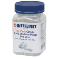 Wtyk RJ45 8P/8C Cat6a UTP, drut, linia PRO, 80 szt