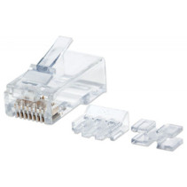 Wtyk RJ45 8P/8C Cat6a UTP, drut, linia PRO, 80 szt