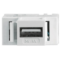 Moduł keystone przelotka USB A 5V 1A