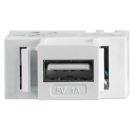 Moduł keystone przelotka USB A 5V 1A