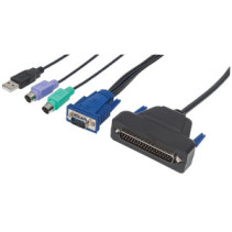 Kabel KVM 1P VGA/USB/PS2 do konsoli KVM LCD 1.8m