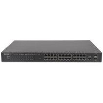 Switch zarządzalny 24x RJ45 Gigabit PoE+ 240W, 2x SFP