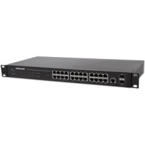 Switch zarządzalny 24x RJ45 Gigabit, 2x SFP