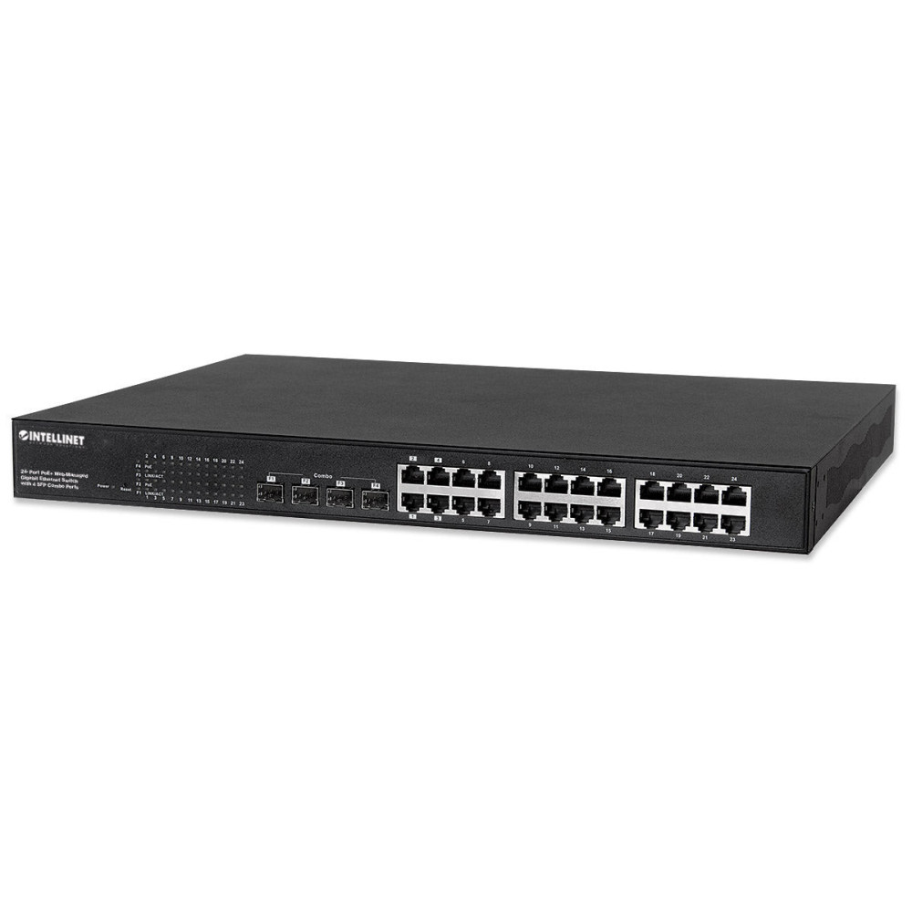 Switch zarządzalny 24x RJ45 Gigabit PoE+ 430W, 4x SFP