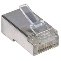 Wtyk RJ45 8P/8C Cat5e STP, linka/drut, linia PRO, 100 szt