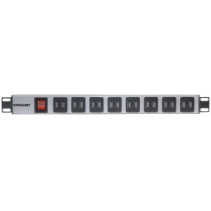 Listwa zasilająca 19" 1U, 16x USB-A, kabel 2m Schuko, włącznik