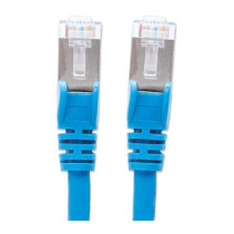Patchcord Cat6a SFTP 0,5M 100% Cu niebieski