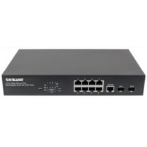 Switch zarządzalny 8x RJ45 Gigabit PoE+ 140W, 2x SFP