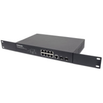 Switch zarządzalny 8x RJ45 Gigabit PoE+ 140W, 2x SFP