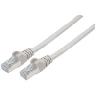 Patchcord Cat6a SFTP 15M 100% Cu szary