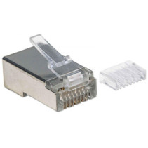 Wtyk RJ45 8P/8C Cat6 STP, linka/drut, linia PRO, 90 szt
