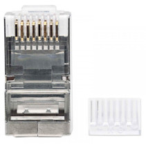 Wtyk RJ45 8P/8C Cat6 STP, linka/drut, linia PRO, 90 szt