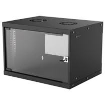 Szafa wisząca Rack 19" 6U 540/400 czarna, do złożenia