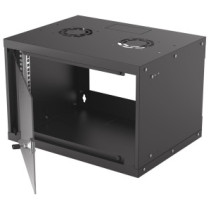 Szafa wisząca Rack 19" 6U 540/400 czarna, do złożenia