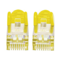 Patchcord Cat6a SFTP 1M 100% Cu żółty