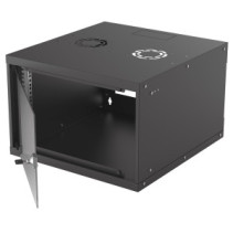 Szafa wisząca Rack 19" 6U 540/560 czarna, do złożenia