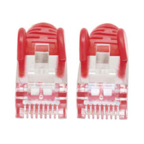 Patchcord Cat6a SFTP 2M 100% Cu czerwony