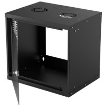 Szafa wisząca Rack 19" 9U 540/400 czarna, do złożenia
