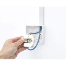 Gniazdo podtynkowe 2x RJ45 Cat6a STP białe