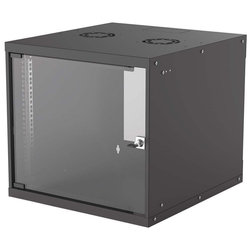 Szafa wisząca Rack 19" 9U 540/560 czarna, do złożenia