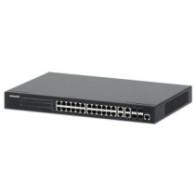 Switch zarządzalny 24x RJ45 Gigabit PoE+ 370W, 4x SFP/RJ45