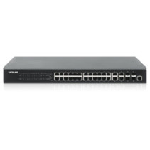 Switch zarządzalny 24x RJ45 Gigabit PoE+ 370W, 4x SFP/RJ45