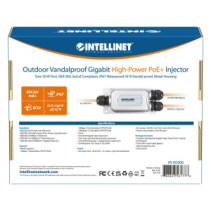 Zasilacz PoE+ Gigabit, 1x RJ45 30W, zewnętrzny IP67