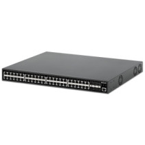 Switch zarządzalny 48x RJ45 Gigabit PoE+ 450W, 6x SFP+ 10G