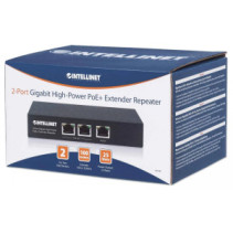 Extender PoE+ Gigabit, 2x RJ45 25W, do 200m