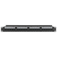 Patch Panel 24x RJ45 Cat6 UTP ze wspornikiem do kabli