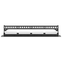 Patch Panel 24x RJ45 Cat6 UTP ze wspornikiem do kabli