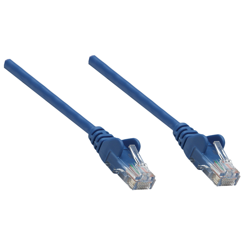 Patchcord Cat6 UTP 0,25m 100% CU niebieski