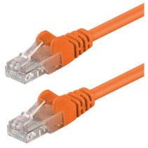 Patchcord Cat5e UTP 3m CCA pomarańczowy