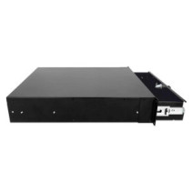 Szuflada do szaf Rack, 2U, z zamkiem, 466mm, czarna