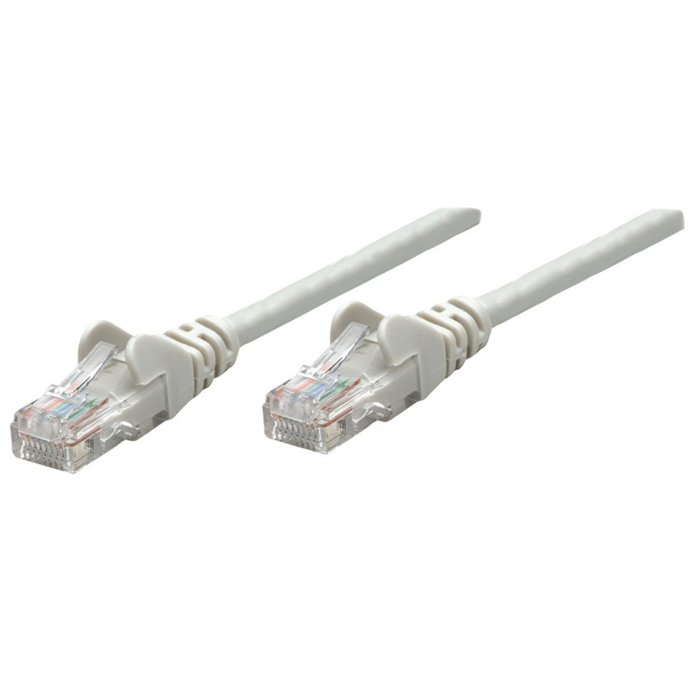 Patchcord Cat6 UTP 0,25m 100% CU szary