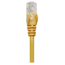 Patchcord Cat6 UTP 0,25m 100% CU żółty