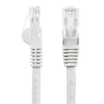 Patchcord Cat6 UTP 0,3m 100% CU biały