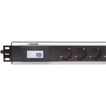 Listwa zasilająca pionowa 12x Schuko, kabel 1,6m Schuko, wyłącznik auto