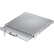 Szuflada do szaf Rack 19 1U z zamkiem, 416mm, szara