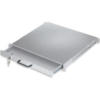 Szuflada do szaf Rack 19 1U z zamkiem, 416mm, szara