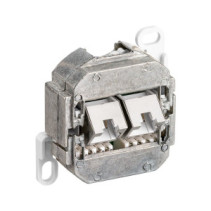 Gniazdo natynkowe 2x RJ45 Cat5e FTP białe