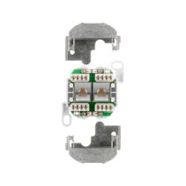 Gniazdo natynkowe 2x RJ45 Cat5e FTP białe