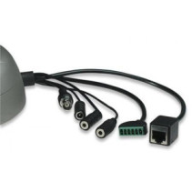 Kamera sieciowa IP kopułkowa, wandaloodporna, zasilana PoE