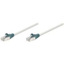 Patchcord Cat5a SFTP 1M 100% Cu CrossOver szary