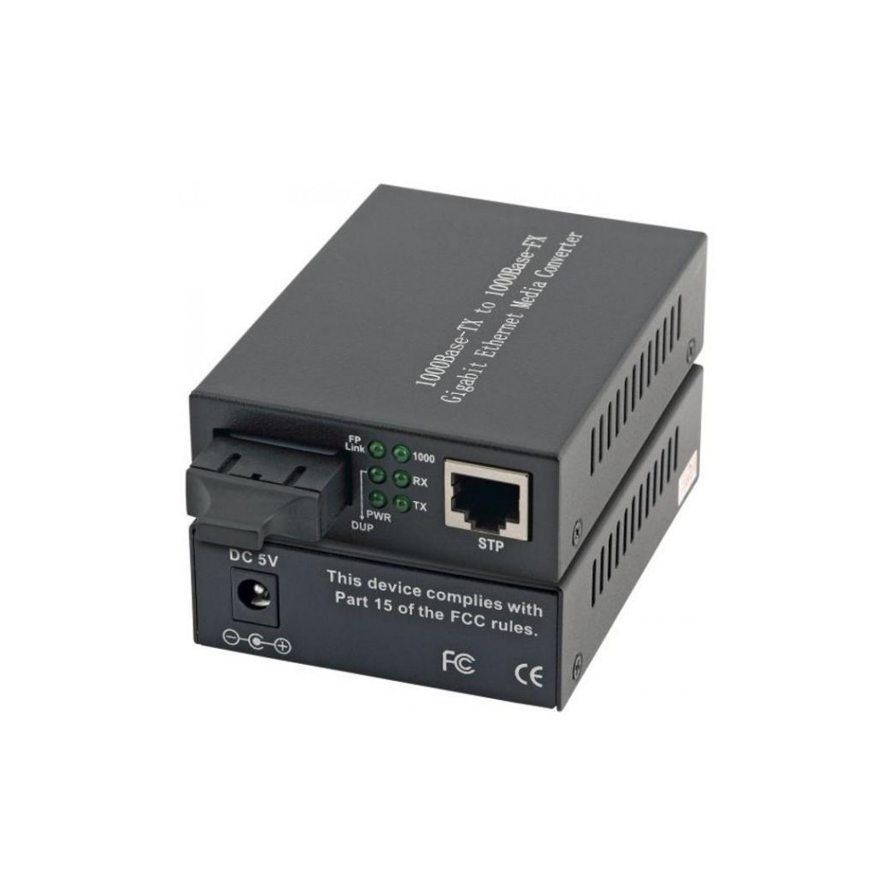 Media konwerter 1000Base RJ45 na SC SM Duplex, 10 km